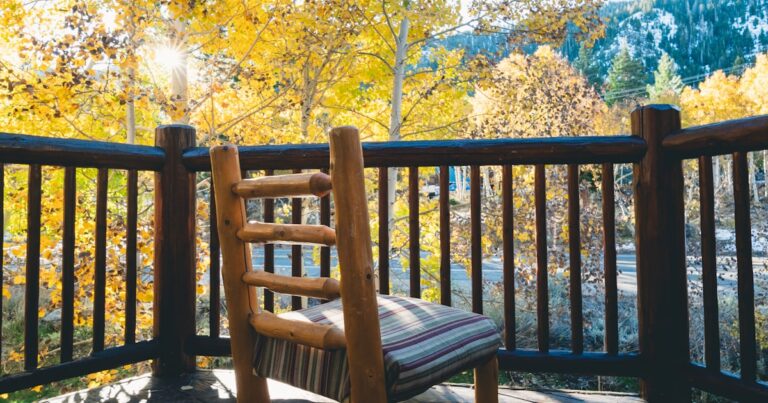 ととのい椅子・外気浴チェア｜自然に囲まれたウッドデッキの椅子